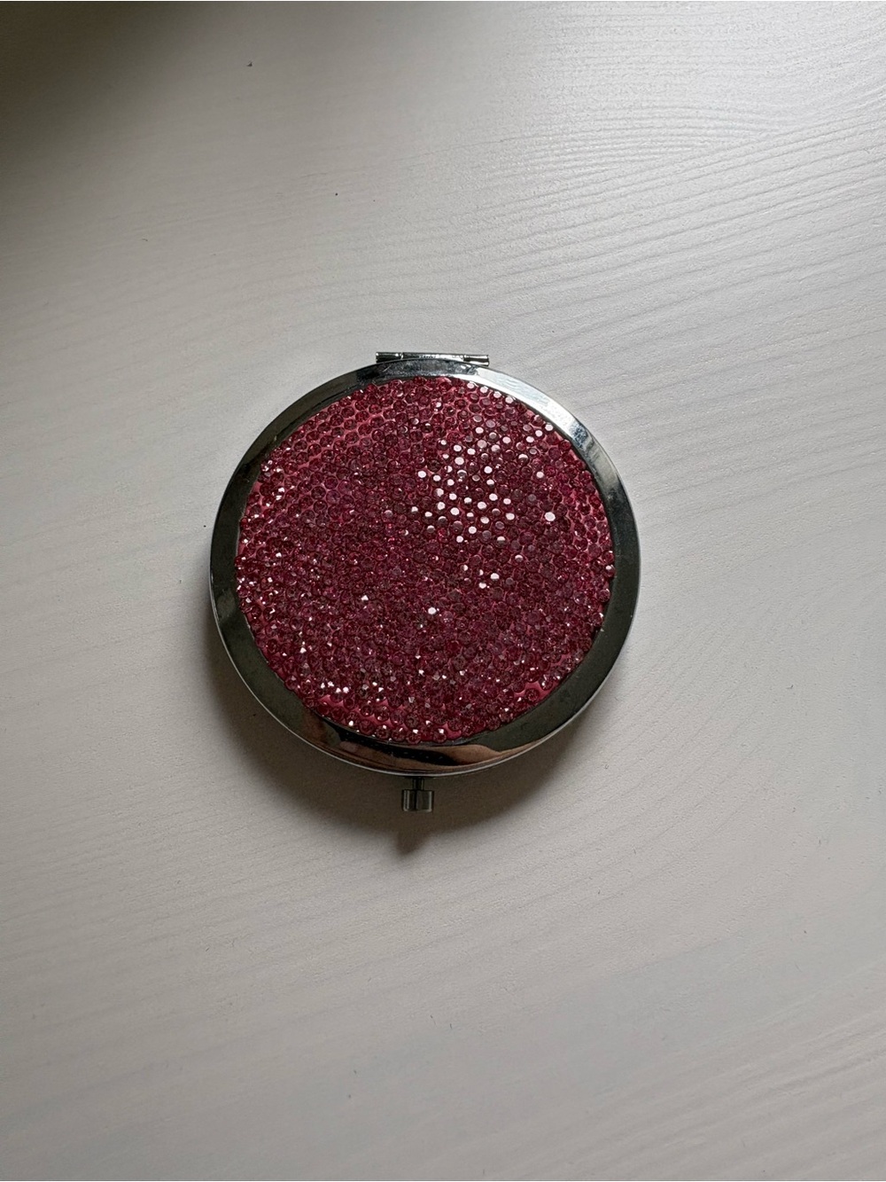 Megan Moroney Cloud 9 Sparkling Pink Crystal Compact Mirror